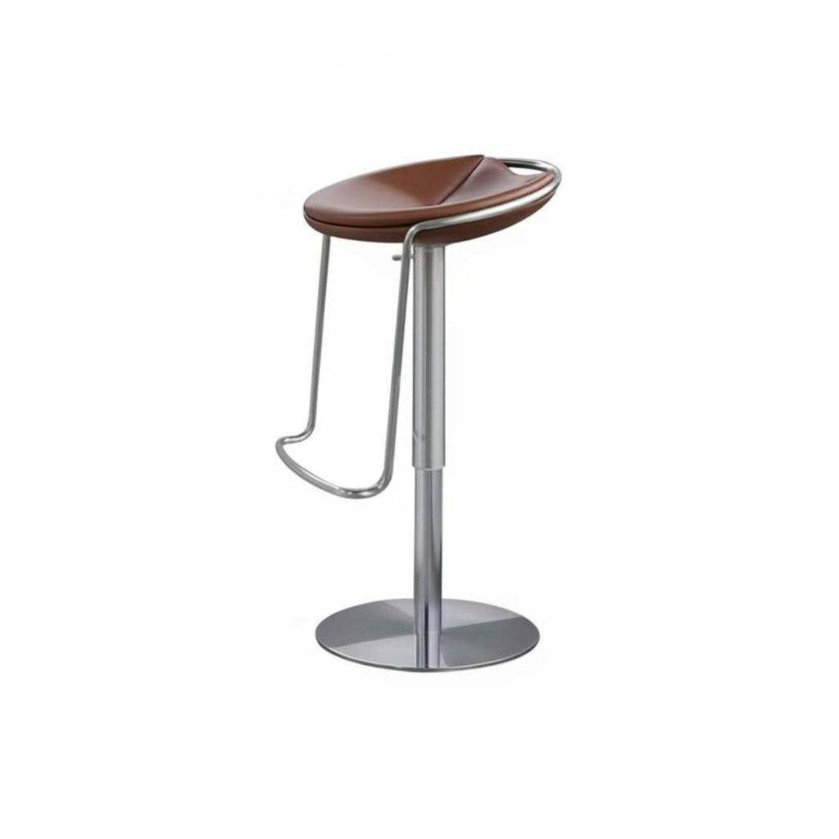 Adjustable rotate Stool with Backrest Italian aesthetic Counter-Height Chair for Pub