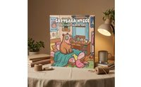 Illustrated Cover Capybara Coloring Book Softcover Capybara-Themed Coloring Pages Hygge Easy to Color