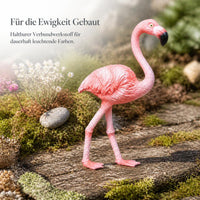 Miniature Flamingo Figurines for Micro Landscape Decor