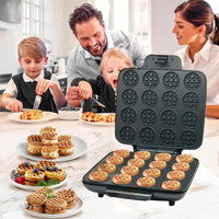 16-Hole Mini Waffle Maker, Breakfast Maker, 1200W, 220V, EU Plug