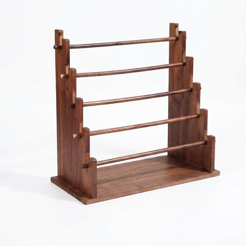 Wooden Bracelet Rack Freestanding Countertop Display Rack Rectangular Base Accessory Storage