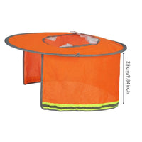 Hard Hat Shade with Neck Drape Lightweight Helmet Neck Shade Ventilated for Construction Sites