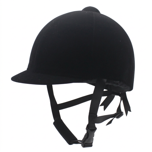 Velvet Horse Riding Hat, Equestrian Helmet with Ventilation System, Horse Riding Cap for Outdoor Activities, Sport Helmets wi