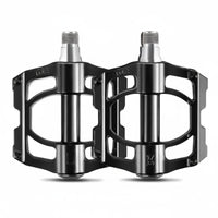 2 Pieces Universal Fit Aluminum Alloy Bike Pedals Anti-Slip Flat Platform Pedals