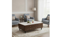 Multi-Layer Storage Cabinet with Drawers White Wooden Storage Cabinet Practical Drawer Chest Wipe-Clean for Living Room