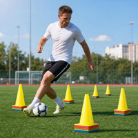 Olympic Football Training Equipment Cone Marker Pole Bucket Obstacle Ice Cream Cone Taekwondo Basketball Training Disc