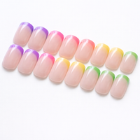 Nails Short Fake for Women, 240 Pieces Reusable Artificial Boxed Set, Temporary for Daily Wear and Summer