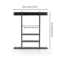 Pool Cue Rack with Accessory Storage Sturdy Pool Cue Rack Elegant for Home Bar