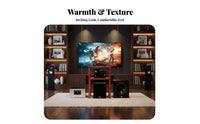 Wooden Audio Equipment Stand High Load Capacity Floor Standing Audio Shelf Ventilated Shelving High-Fidelity Equipment Shelf for Audiophiles