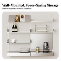 Invisible Wall Shelf Levitateing Design Display Ledge Space Saving