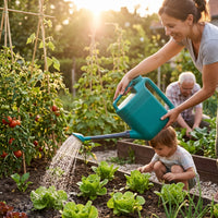 Watering Can with Sprinkler Head Easy-Grip Vessel Sturdy for Patio, Plant Lovers
