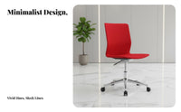 Adjustable Height Armless Drafting Chair Ergonomic Back Support Armless Rolling Chair with Footrest Padded Seat Cushion Office Furniture Easy to Clean for Receptionists, Professionals, Students, Reception Area, Conference Room, Studio, Standing Desk Setup