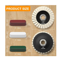 7 Pieces Wool Polishing Wheel and Kit Quick Rust Removal for Workshop