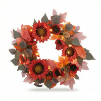 Wreath with Sunflowers Layered Sunflower Wreath Dense for Thanksgiving, Entryway