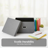 foldable Book Crate with casters No-tools-required Assembly Household Storage