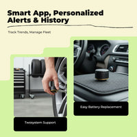 wirelesslink fifth-generation Tire Pressure tracking System, External Sensors, Motorcycle, Instant Pressure & Temperature Display, Waterproof LCD Display