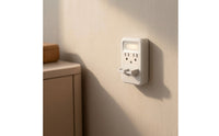 Touch-Control Outlet Extender with Night Light Compact Outlet Extender with USB Ports Space-Saving Warm for Bedroom