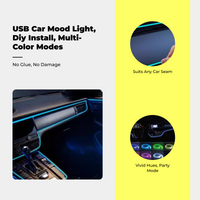 USB EL Wire, flexible car lighting