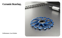 Rear Derailleur Pulley Anodized Ceramic Bearing Guide Wheel Aluminum Alloyuminum Aluminum Alloyloy Uminum Aluminum Alloyuminum