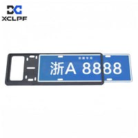 XCLPF Aluminum Alloy Anti-Theft License Plate Frame with Double-Layer Track