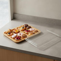 Divided Platter with Lid preservingKeeping Serveware Easy to Clean for Bakers