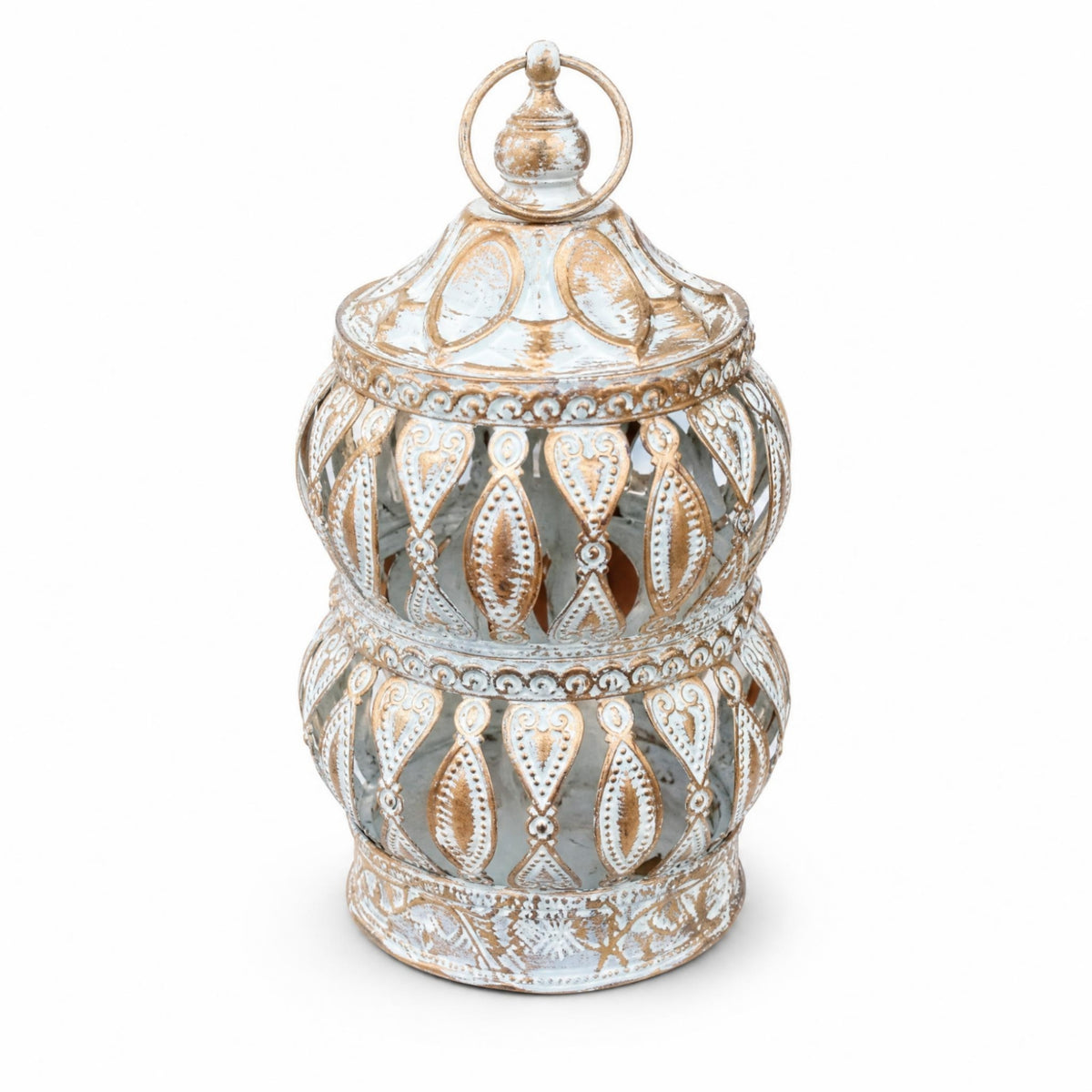 Decorative Iron Lantern Centerpiece Openwork Lantern Timeless Elegance