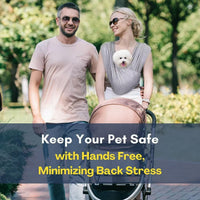 Portable Cat and Dog Front Carry Sling, Breathable and Comfortable, Large Capacity Travel Bag, Multi-functional Chest Bag