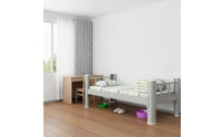 Bed Frame with Bed Board Strong Support Metal Bedstead Heavy Duty Furniture for Students, Kids, Small Bedrooms, Dorm Rooms, Student Accommodations