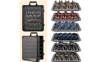 Transparent Miniature Display Case Lockable Portable Display Case Secure Cabinet Heavy-Duty for Collectors