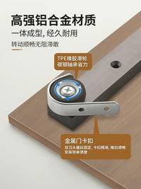 上翻内隐藏折叠门铝合金导轨书柜门一拉得回旋门滑轨侧装暗藏轨道