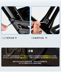 Bicycle Wall Mount with Dual Adjustment, 40kg Capacity, Aluminum Alloy and Rubber