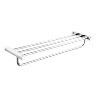 Wall Mounted Towel Rack, No-Drill, Rustproof Organizer