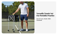 Tennis Return Net Easy to Assemble Portable Tennis Practice Wall Stable Structure for Children, Beginners, Backyard, Outdoor, Driveway