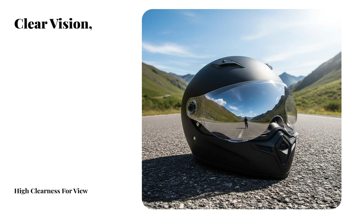 Anti-Fog Motorcycle Helmet Lens Sun Protection Motorcycle Helmet Face Visor Windproof Protected