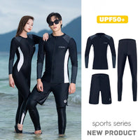 德国连体泳衣女专业潜水服防晒速干长袖长裤大码浮潜冲浪服水母衣