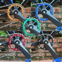 Mountain Bike Square Taper Crank 152mm with 104BCD Narrow-Wide Chainring 32T/34T/38T