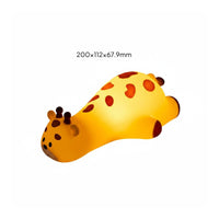 Giraffe Night Light Tap Control Rechargeable Bedside Lamp Timer Function