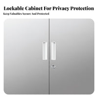 2-Drawer Rolling Cabinet Lockable 2-Drawer document Cart Mobile Design Sleek Finish for Homeowners, DIY aficionados, Study Room