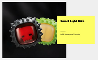 Brake-sensing bike light auto on