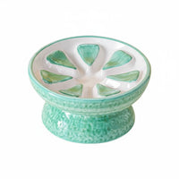 Tilted Cat Food Bowl Reduces Neck Strain Elevated Cat Food Dish Whisker Friendly Raised Slow Feeder Bowl for Cats, Small Dogs