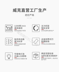 威克包缝机家用老式锁边机小型蝴蝶三线四线缝纫机电动飞人拷边机