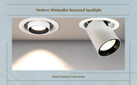 COB rotatable dimmable LED spotlight