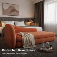 Chaise Lounge Nordic and Design Single-Siderest Chaise Lounge Minimalist Design Daybed for Book Lovers, Interior Designers, Living Room, End of Bed