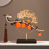 New Chinese Style Persimmon Ornament for Living Room Cabinet