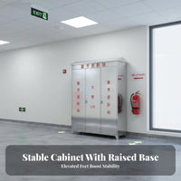 Fire Equipment Cabinet Waterproof Fire Cabinet Emergency Supply Locker for Facility Managers, Outdoor, Factories