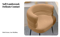 Sumptuous Barrel Chair Soft and Comfortable Vanity Stool Multifunctional