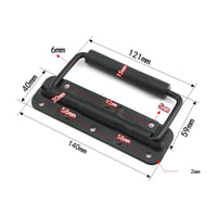Folding Pull Handle Rubber Grip Spring Load Handle