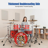 Kids Cartoon Drum Kit, Compact, Jazz Drum, Beginner, Entry, Professional Performance