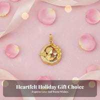 Mom Necklace Charm Micro Pave Setting Mom Heart Necklace Charm Sweet Gift
