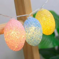 Easter Egg Battery Operated LED Egg Lights Multi-Color Holiday Lighting for Families, Party Hosts, Bedroom, Garden, Wall Decoraterate R